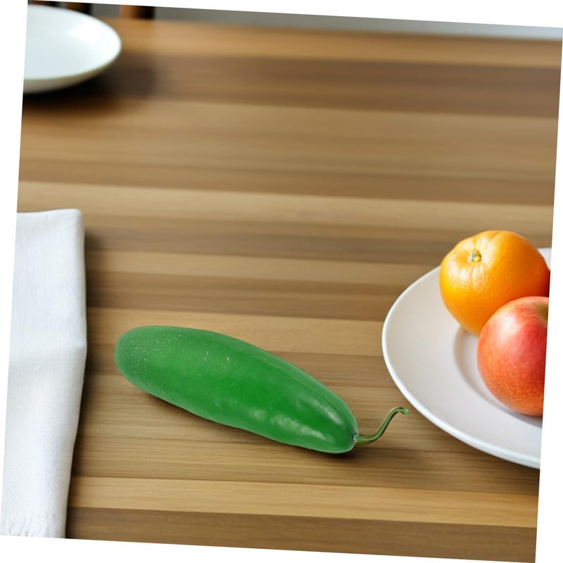 Artificial Cucumber Display Props 8pcs Lightweight Lifelike Vegetable Models for Kitchen Decoration Photography Food Shop Display - Image 5