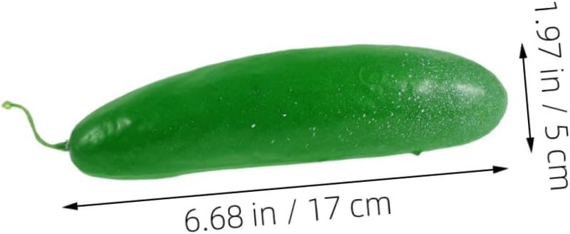 Artificial Cucumber Display Props 8pcs Lightweight Lifelike Vegetable Models for Kitchen Decoration Photography Food Shop Display - Image 2