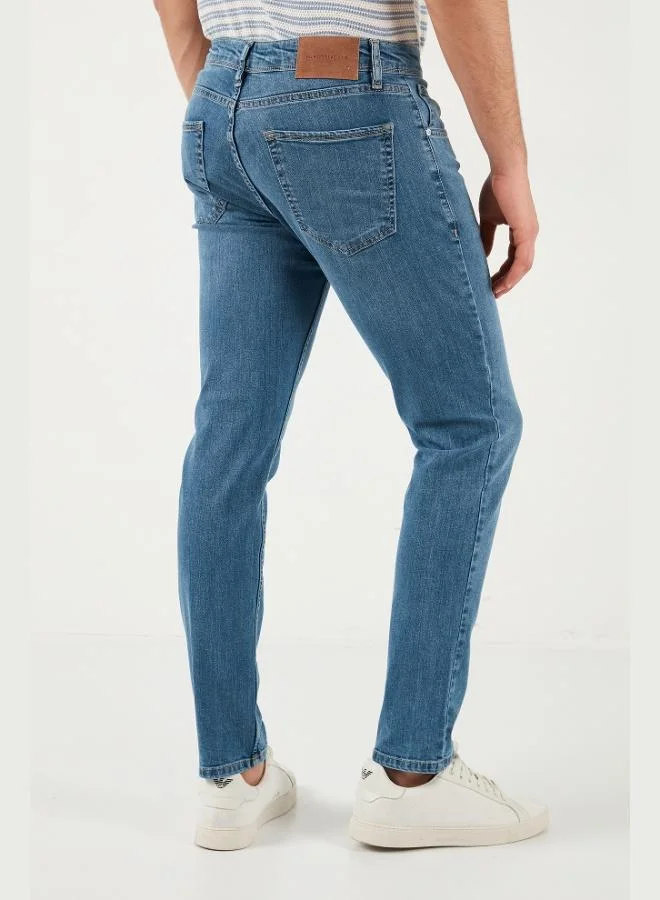 Buratti  Buratti Cotton Slim Fit Regular Waist Jeans Men's Denim Trousers 3300C511TOKYO for Men | Best Price UAE