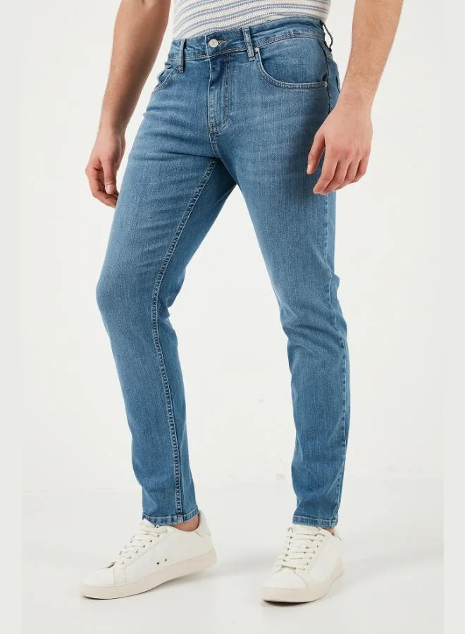 Buratti  Buratti Cotton Slim Fit Regular Waist Jeans Men's Denim Trousers 3300C511TOKYO for Men | Best Price UAE