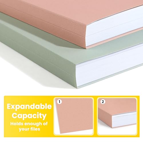 SUNEE File Folders, 30 Pack Manilla Folders 8.5 x 11, Colored File Folders Home Office School Supplies for Documents Files Paper,6 Pastel Colors - Image 5