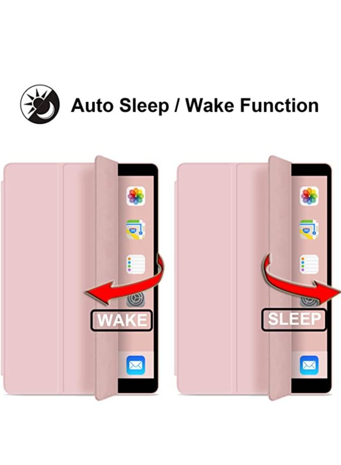 Case for New iPad Air 5th Generation (2022)/iPad Air 4th Generation (2020) 10.9 Inch, with Screen Protector and Auto Wake/Sleep Cover, Pink - Image 3