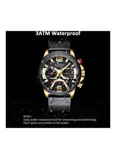 CURREN Waterproof Leather Chronograph Watch H35803BL-SU - 48 mm - Blue  - Image 3