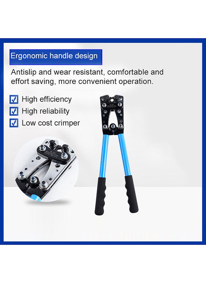 Generic Alumium Material Cable Terminal Crimping Tool 6.0-50m㎡ Wire Press Pliers Handheld Ergonomic Labor Saving Crimper  - Image 3