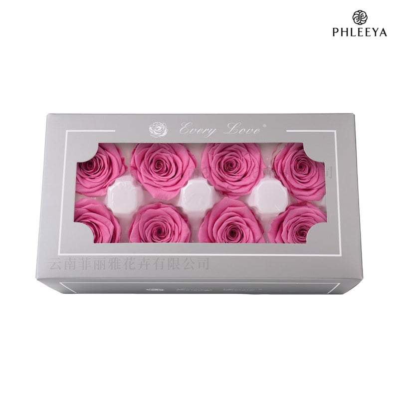 Eternal Flower Rose Flower Head Diy Material 4-5Cm8 Finished Bouquet Gift High Sense Dried Flowers Flowers - Image 1