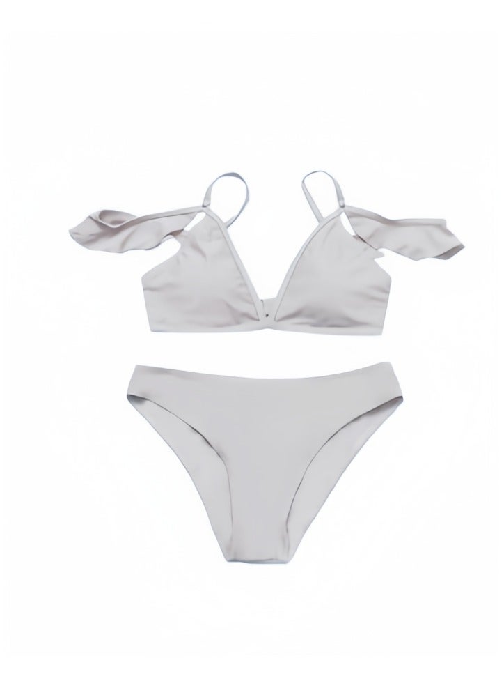 KUYING Bikinis Solid All Match Swimwear