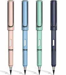 S India Mart Everlasting Pencil Infinite Pencil Infinity Pencil With Eraser Inkless Magic Pencils Portable Reusable Erasable Writing Pencil multicolour pack of 3 - Image 4