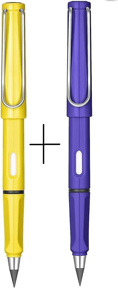 S India Mart Everlasting Pencil Infinite Pencil Infinity Pencil With Eraser Inkless Magic Pencils Portable Reusable Erasable Writing Pencil multicolour pack of 3 - Image 2