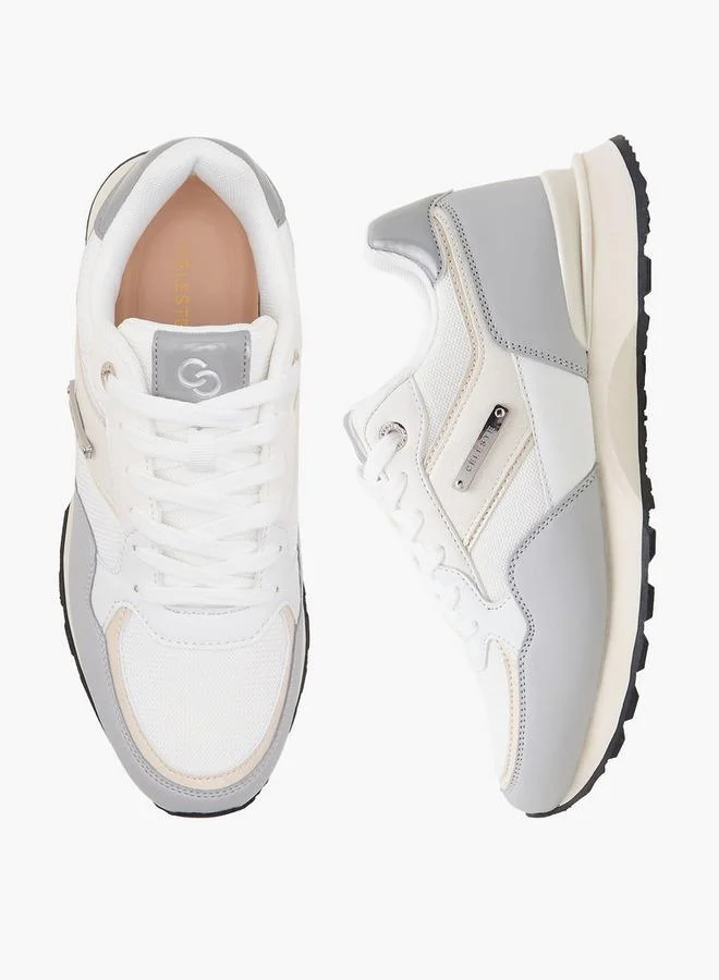 Celeste Women Panelled Lace-Up Sneakers