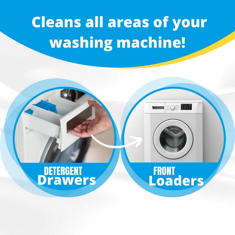 Carbona® Washing Machine Cleaner | Eliminates Odor & Residue | 3 Count, 2 Pack - Image 4
