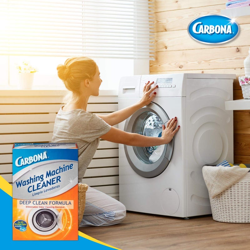 Carbona® Washing Machine Cleaner | Eliminates Odor & Residue | 3 Count, 2 Pack - Image 2