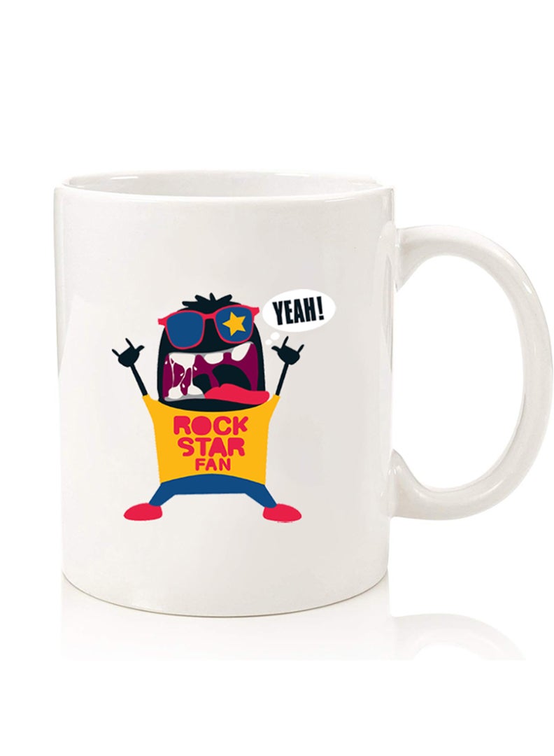 Theodor Premium Quality Two Sided Printed Coffee Mug Tea Cup For Home Office, Kids Men Women Rock Star Fan - Image 1