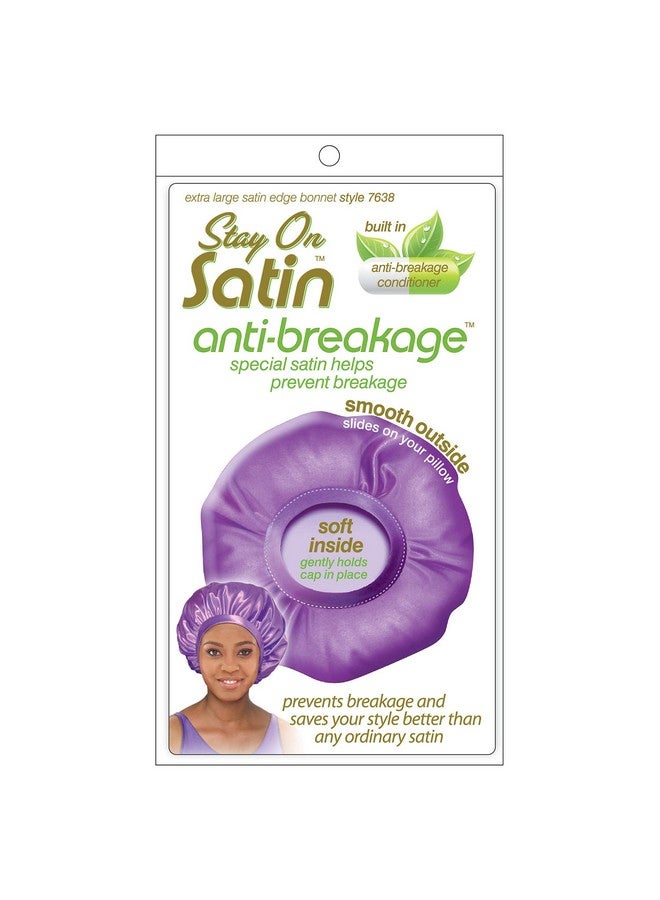 Stay On Satin Anti Breakage Satin Edge Bonnet Extra Large - Image 1
