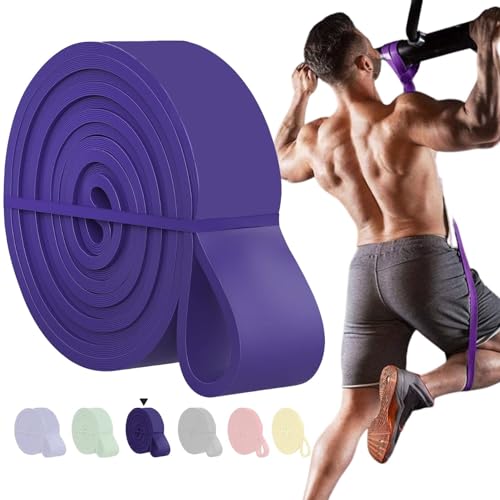 XFyt Beyond Boundaries: 40-90 Lbs Pull Up Resistance Bands for Very Heavy Strength Workouts & Fitness Gym | Natural Rubber Loop Band for Men Training (20-45Kgs, Purple) - Image 1