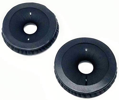 Compete Audio - Replacement Ear Pads - Telex Airman 850 - Black Leatherette Gel Ear Cushions - 60mm Diameter - 1 Pair - Image 2