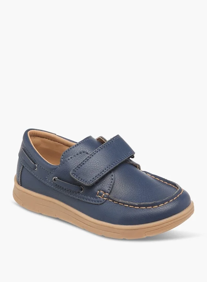 جونيورز حذاء لوفر أولاد سادة بإغلاق لاصق