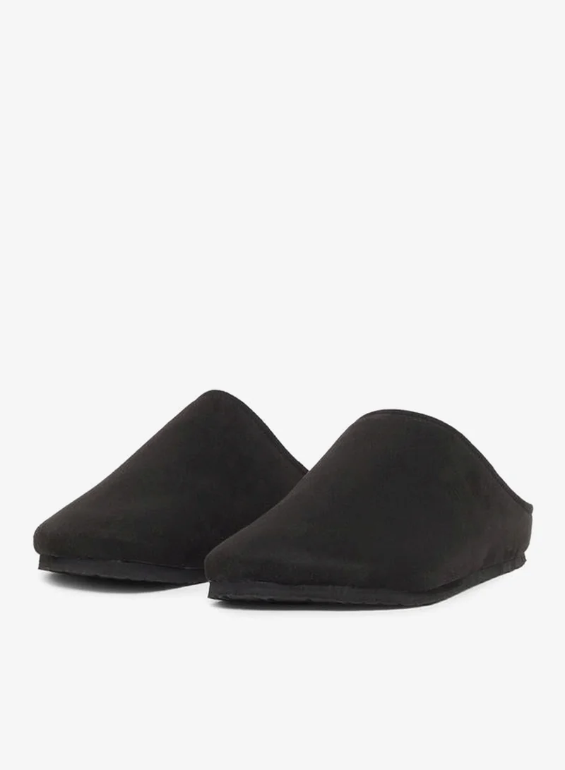 ستايلي صنادل ستايلي سدادات جلد سويدي صناعي مستديرة