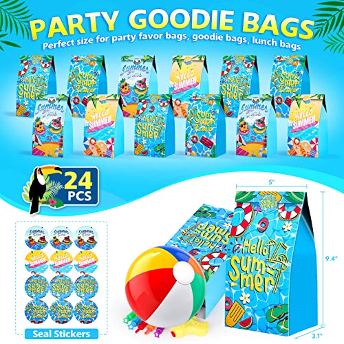 Luucio Pool Party Favors and Beach Party Favors - 120 PCS Party Bag Stuffers for Kids Including Beach Balls, Kids Sunglasses Bulk, Bubble Wands, and More for Beach Pool Party Favors, Birthday Party Supplies - Image 3