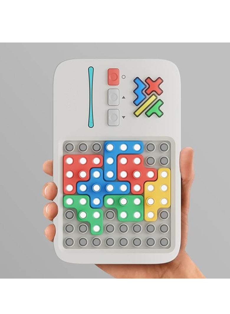 M MIAOYAN Super Block Pattern Matching Puzzle Game, Original 1000+ Challenging Brain Teasers Toy for Kids and Teens, Ideal Gift for Kids, Travel Game for Road Trips - Image 1