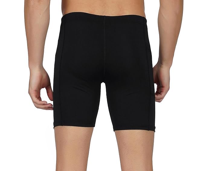 NEVER LOSE Gym Compression Men's Skin Tight Shorts with Mobile Pocket for Gym, Running, Cycling, Swimming, Cricket, Yoga, Football & Many More Sports (in, Alpha, M, Regular, Black) - Image 4