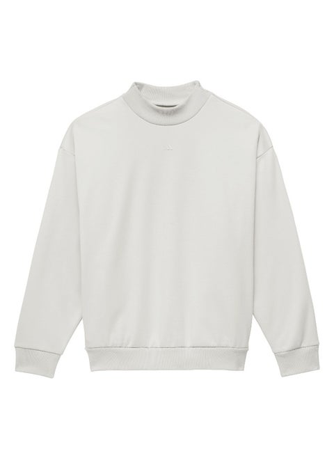 Adidas One Fl Crew Grey Basketball Sweatshirts For Unisex Xs