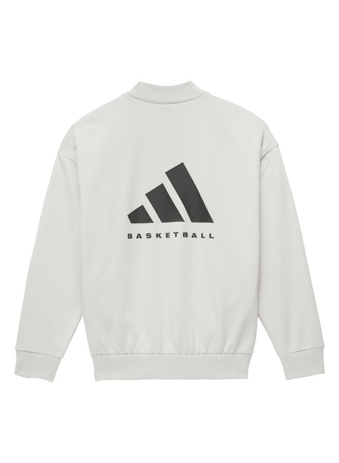 adidas Originals Adidas One Fl Crew Grey Basketball Sweatshirts For Unisex Xs  - Image 2