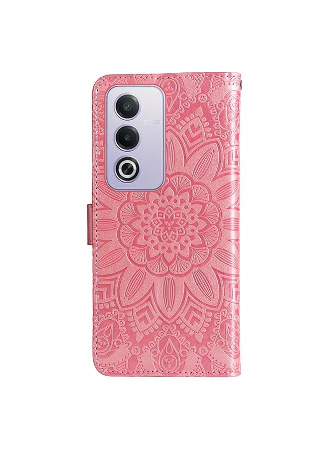 S-TOP Case For OPPO A3 Pro 5G Global / India Embossed Sunflower Leather Phone Case - Image 3