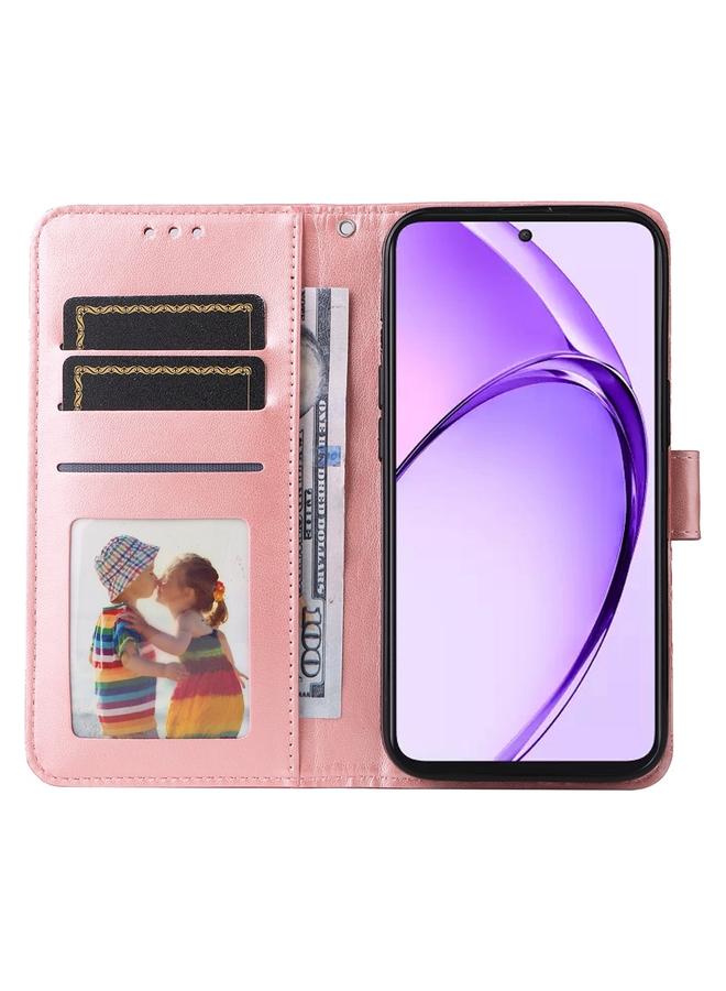 S-TOP Case For OPPO A3 Pro 5G Global / India Embossed Sunflower Leather Phone Case - Image 4