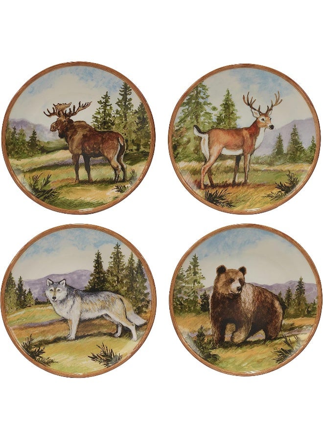 Certified International Mountain Summit 16pc Dinnerware Set Service for 4 Multicolor - Image 2