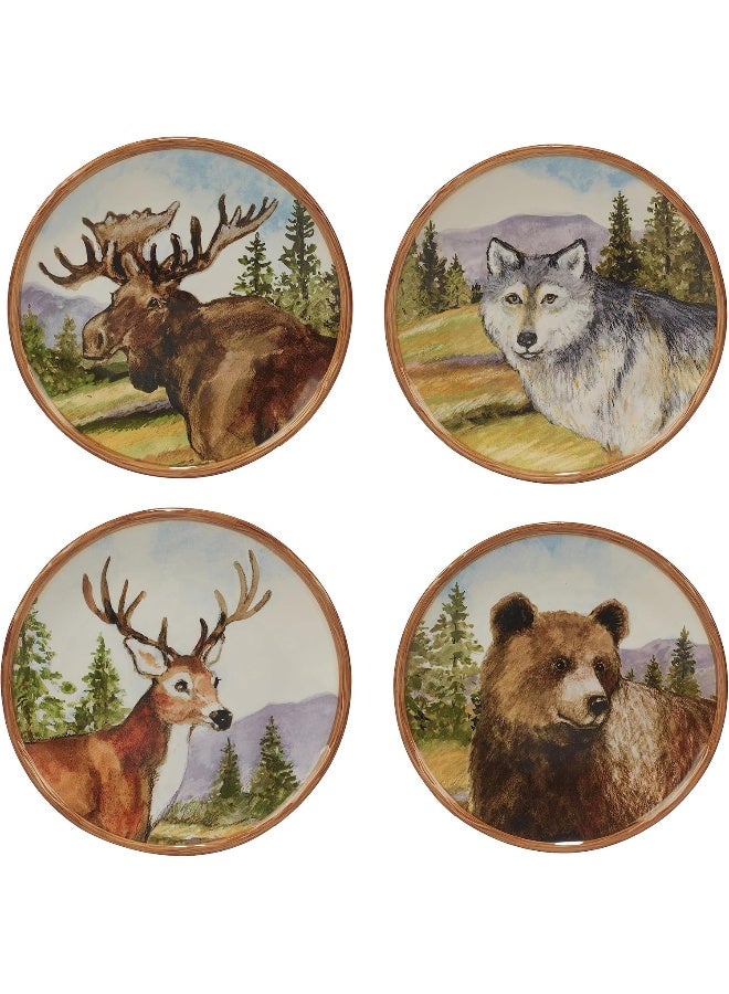 Certified International Mountain Summit 16pc Dinnerware Set Service for 4 Multicolor - Image 3