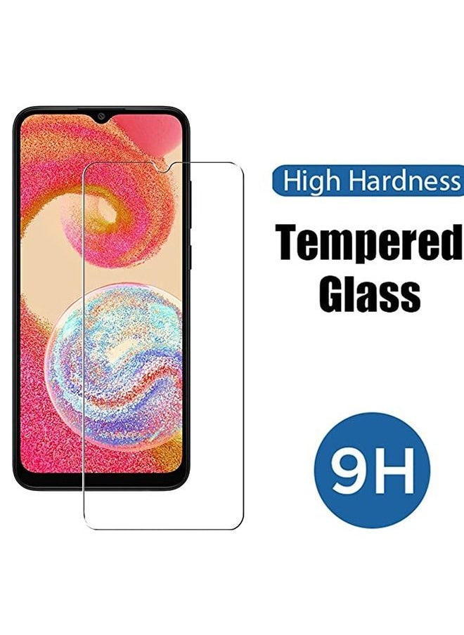 Samsung Galaxy A04  A04s  A04e Screen Protector Tempered Glass 9H Hardness High Definition Clear Scratch Resistant Bubble Free Anti-Fingerprints