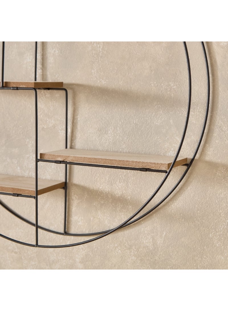 Home Box Sera Foldable Metal Wall Shelf with MDF Boards 50 x 50 x 10 cm - Image 3