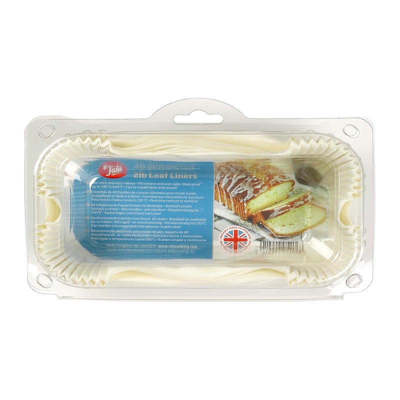 Tala Siliconised Loaf Liners, Cream - Image 1