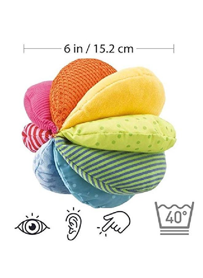 HABA - Rainbow Fabric Ball Machine Washable With 8 Different Sensory Affects - Image 1