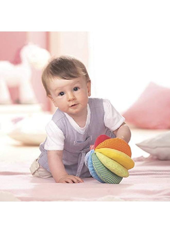 HABA - Rainbow Fabric Ball Machine Washable With 8 Different Sensory Affects - Image 1
