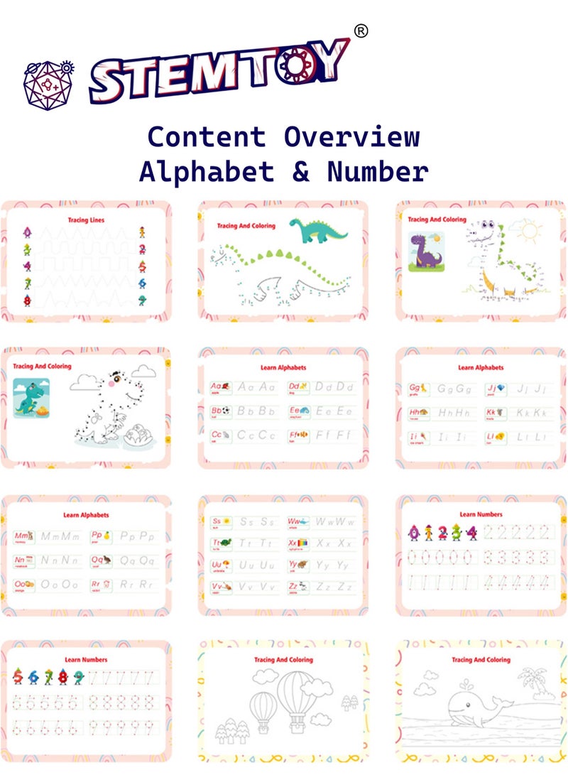 STEMTOY Quiet Book Busy Book for Toddlers, Montessori Homeschool Preschool STEM/ STEAM Educational Toy, Interactive Early Learning Activity, Sensory Cognitive Development Fine Motor Skills, Portable Washable Travel Gift for Babies Kids Boys Girls Ages 3-6 (Comprehensive Learning) - Image 3