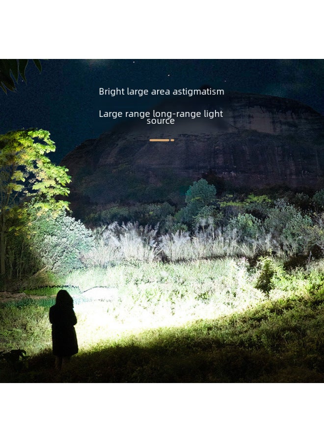 Portable Outdoor High-power Zoomable Flashlight Home Use Handheld Torch Abs Material Durable Long-lasting Light-Product Specifications:622A Neutral Color Boxed  - Image 3