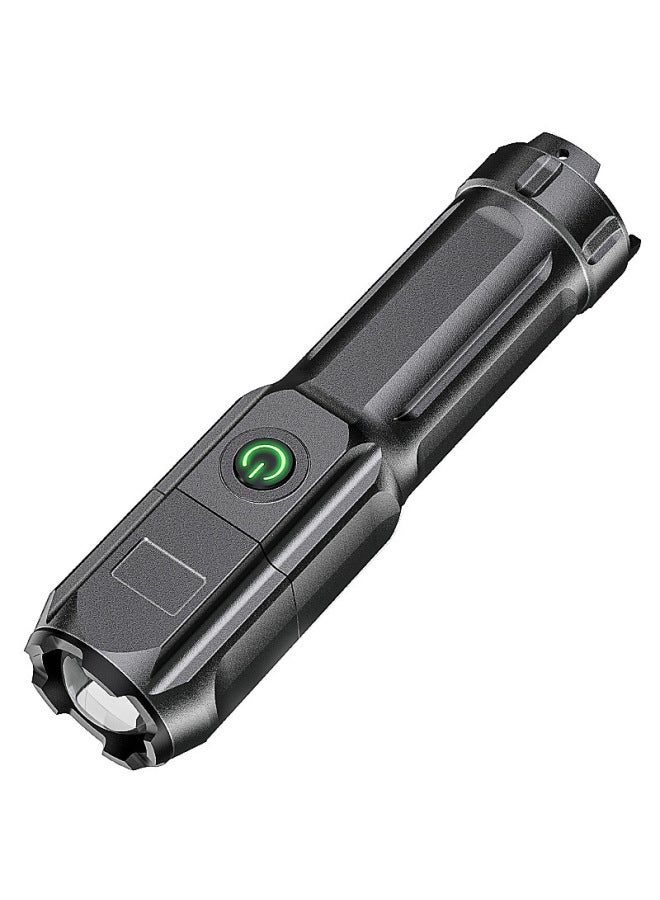 Portable Outdoor High-power Zoomable Flashlight Home Use Handheld Torch Abs Material Durable Long-lasting Light-Product Specifications:622A Neutral Color Boxed  - Image 1
