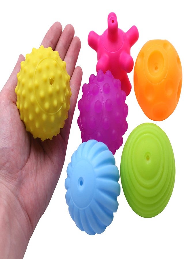 FIVOENDAR 6 Pack Sensory Balls for Kids, Soft & Textured Massage Balls Set Develops Kid's Tactile Senses - Image 5