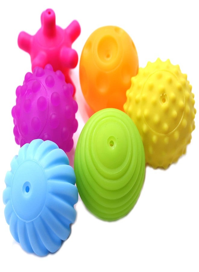 FIVOENDAR 6 Pack Sensory Balls for Kids, Soft & Textured Massage Balls Set Develops Kid's Tactile Senses - Image 3