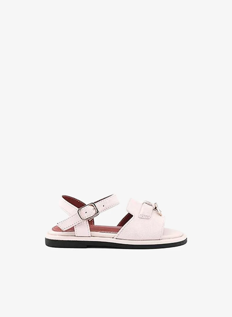 كابلي صنادل فتيات بحزام كاحل مسطح