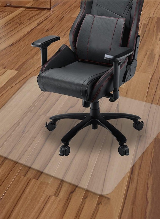 Garlo Clear Chair Mat, Hard Floor Use, 48" x 30" Transparent Office Home Floor Protector mat Chairmats (120 * 90cm Rectangle) - Image 1
