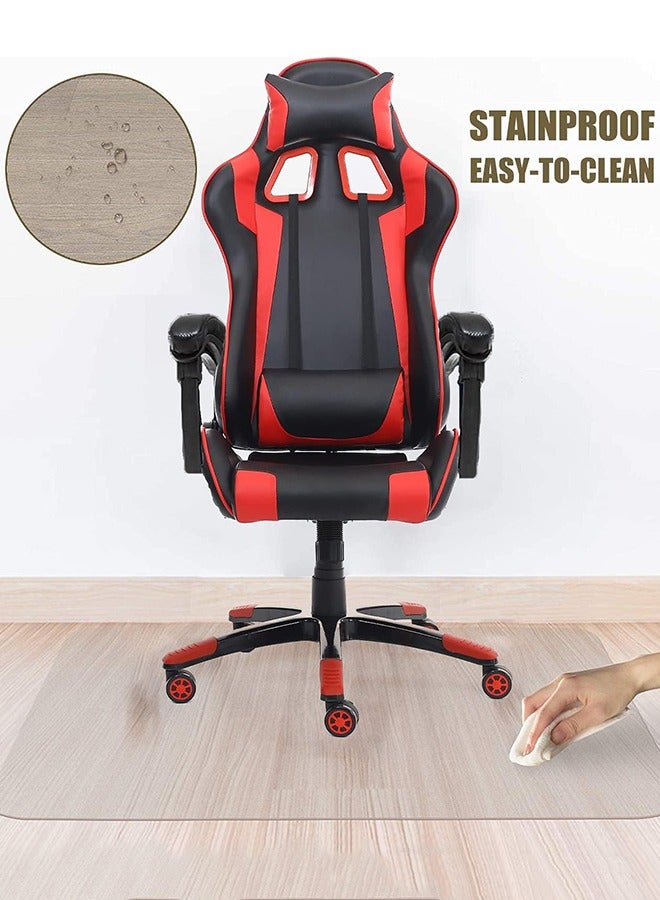 Garlo Clear Chair Mat, Hard Floor Use, 48" x 30" Transparent Office Home Floor Protector mat Chairmats (120 * 90cm Rectangle) - Image 2