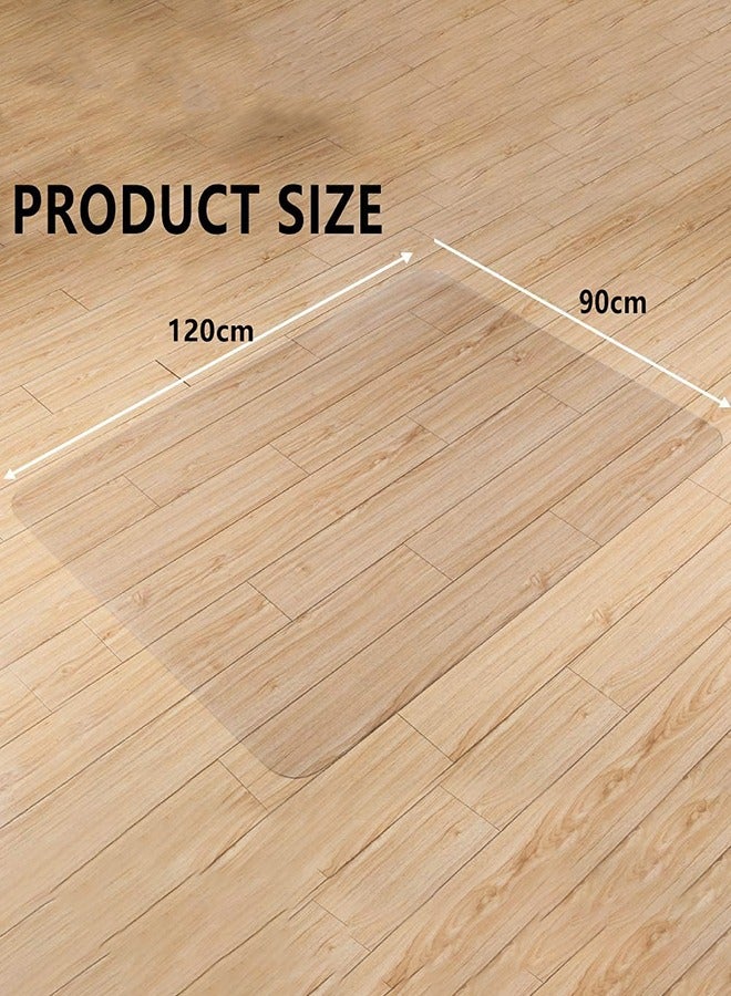 Garlo Clear Chair Mat, Hard Floor Use, 48" x 30" Transparent Office Home Floor Protector mat Chairmats (120 * 90cm Rectangle) - Image 3