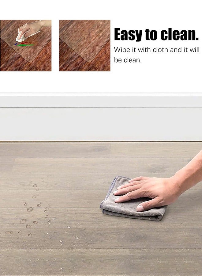 Garlo Clear Chair Mat, Hard Floor Use, 48" x 30" Transparent Office Home Floor Protector mat Chairmats (120 * 90cm Rectangle) - Image 5