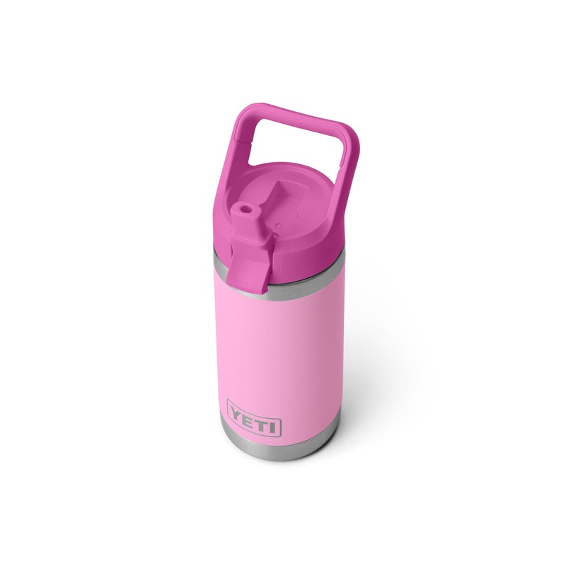 YETI Rambler Jr. 12 oz Kids Bottle, with Straw Cap, Power Pink/Wildflower - Image 1