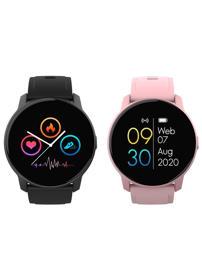 W9 PRO Bluetooth Full Touch Call Smart Watch AMOLED Display 170mAh 1.39 Inch Midnight Black Silicone Strap - Image 3