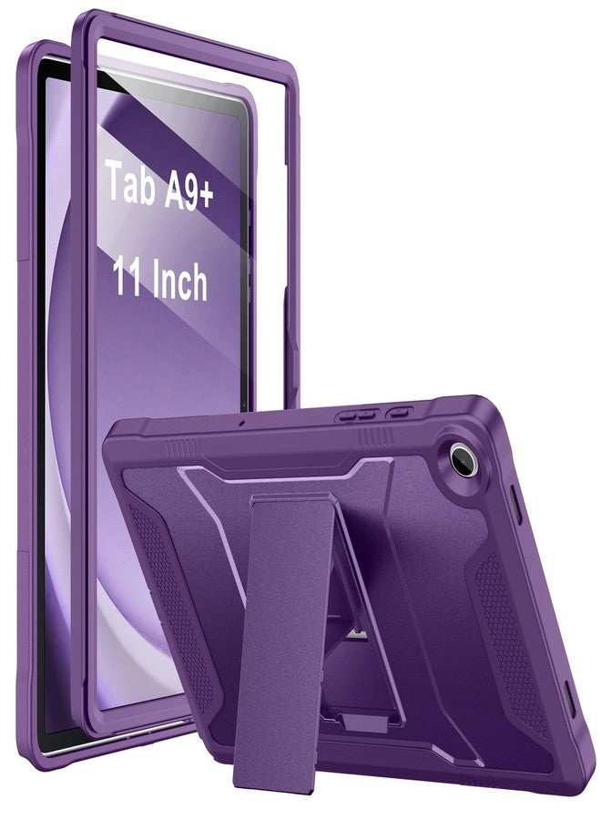 Soke Case for Samsung Galaxy Tab A9 Plus 2023, with Built-in Screen Protector and Kickstand, Rugged Full Body Protective Cover for Galaxy Tab A9+ 11 Inch Tablet [SM-X210/X216/X218],Purple - Image 1