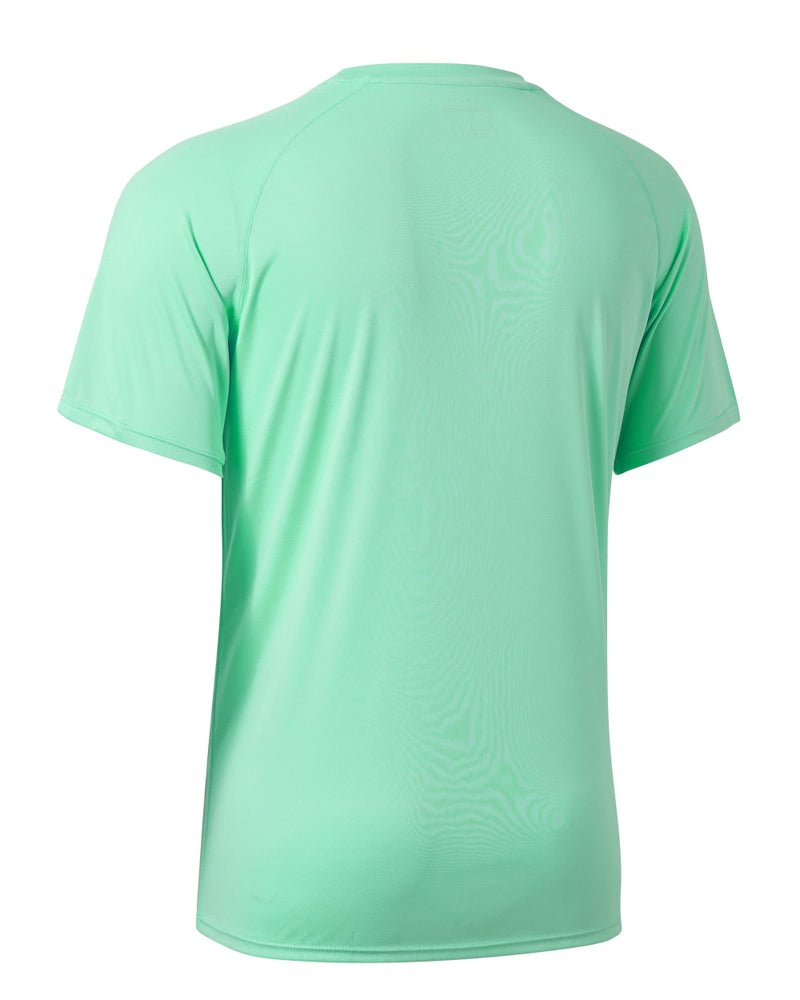 Willit Men's Rashguard Swim Shirt Short Sleeve UPF 50+ Sun Protection Shirt SPF Quick Dry Water Shirt Light Green L - Image 2