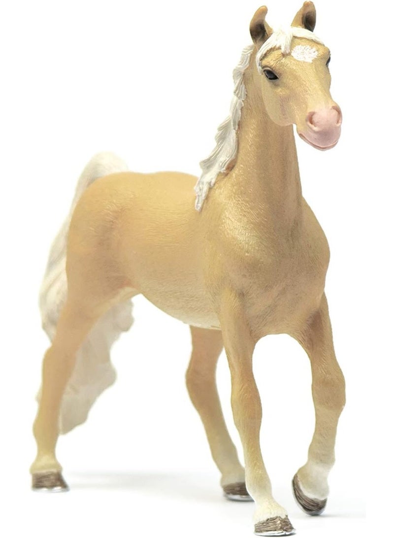 Schleich نادي خيول شلايش، تمثال حيواني، ألعاب خيول للبنات والأولاد من 5 إلى 12 سنة، فرس أمريكية من سلالة السادلبراد - Image 1